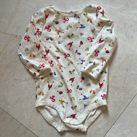 Gymboree Girls Sugar & Spice Christmas Fleece and Matching bodysuit. 6-12 mos. - Picture 6 of 8